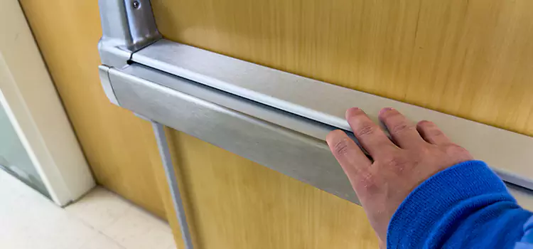 Installing a Push Bar on a Door Lynn Haven